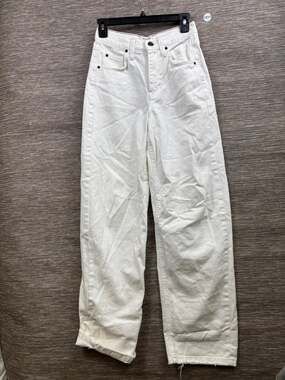 BDG Urban Outfitters Wide Leg Corduroy Pants Juniors Size 24W Ivory High-Rise